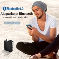 Giecy Hordozható Hangosító Mikrofonnal - 30W 2800mAh Akkumulátor - Bluetooth Hangszóró Tanároknak, Edzőknek, Előadóknak - 1000m² Lefedettség 4