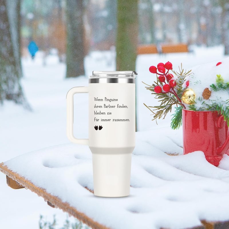 Giftasy Termikus Bögre 40 oz - Évfordulós Ajándék Nőknek, Feleségnek, Barátnőnek