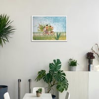 Giftgarden A2 biely hliníkový rám na obrazy, fotky, plagáty a certifikáty, 42x59,4 cm, na zavesenie na stenu 4