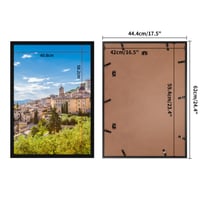 Giftgarden A2 rám na obrazy, čierny hliníkový rám 42x59,4 cm na fotografie, certifikáty a plagáty, veľký rám na plagáty, kusové balenie 2