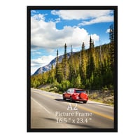 Giftgarden A2 rám na obrazy, čierny hliníkový rám 42x59,4 cm na fotografie, certifikáty a plagáty, veľký rám na plagáty, kusové balenie 1
