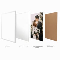 Ramă foto din aluminiu Giftgarden 70x100 cm albă, ramă foto de perete pentru postere mari – latura ramei ușor îndoită (stare: vezi a 2-a imagine) 9