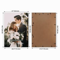 Ramă foto din aluminiu Giftgarden 70x100 cm albă, ramă foto de perete pentru postere mari – latura ramei ușor îndoită (stare: vezi a 2-a imagine) 5
