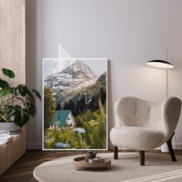 Ramă foto din aluminiu Giftgarden 70x100 cm albă, ramă foto de perete pentru postere mari – latura ramei ușor îndoită (stare: vezi a 2-a imagine) 4