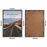 Giftgarden aluminijski okvir za slike A1 (59,4x84 cm) - crni 2
