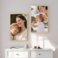 Giftgarden Zlatý hliníkový rám na obrazy 50x75 cm, nástenný fotorámik na fotografie, plagáty a puzzle 5