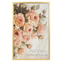 Giftgarden Zlatý hliníkový rám na obrazy 50x75 cm, nástenný fotorámik na fotografie, plagáty a puzzle 1