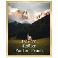Giftgarden Zlatni okvir za slike 40x50 cm, veliki okvir za postere, foto okvir za vodoravnu i okomitu montažu na zid 1