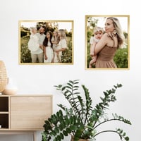 Giftgarden Zlatni okvir za slike 40x50 cm, veliki okvir za postere, foto okvir za vodoravnu i okomitu montažu na zid 5