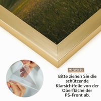 Giftgarden Zlatni okvir za slike 40x50 cm, veliki okvir za postere, foto okvir za vodoravnu i okomitu montažu na zid 4
