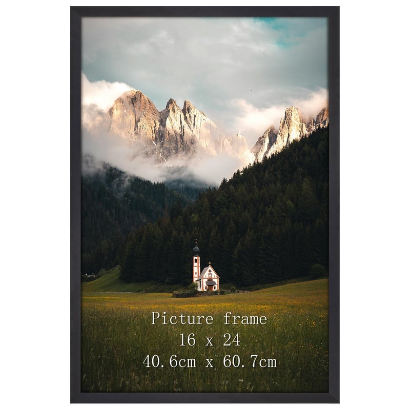 Hliníkový rám na obrazy Giftgarden, čierny, na fotografie, diplomy a plagáty 40 x 60 cm, veľký rám do obývačky, spálne alebo pracovne