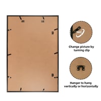 Hliníkový rám na obrazy Giftgarden, čierny, 60x90 cm, na fotografie, plagáty a puzzle, veľký nástenný rám do obývačky, spálne alebo pracovne 4