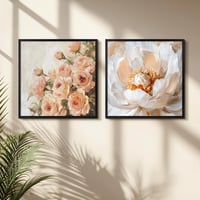 Giftgarden crni okvir za slike 50x50 cm, moderan fotookvir za četvrtaste fotografije, tankog elegantnog dizajna, za zidnu montažu, jedan komad 6