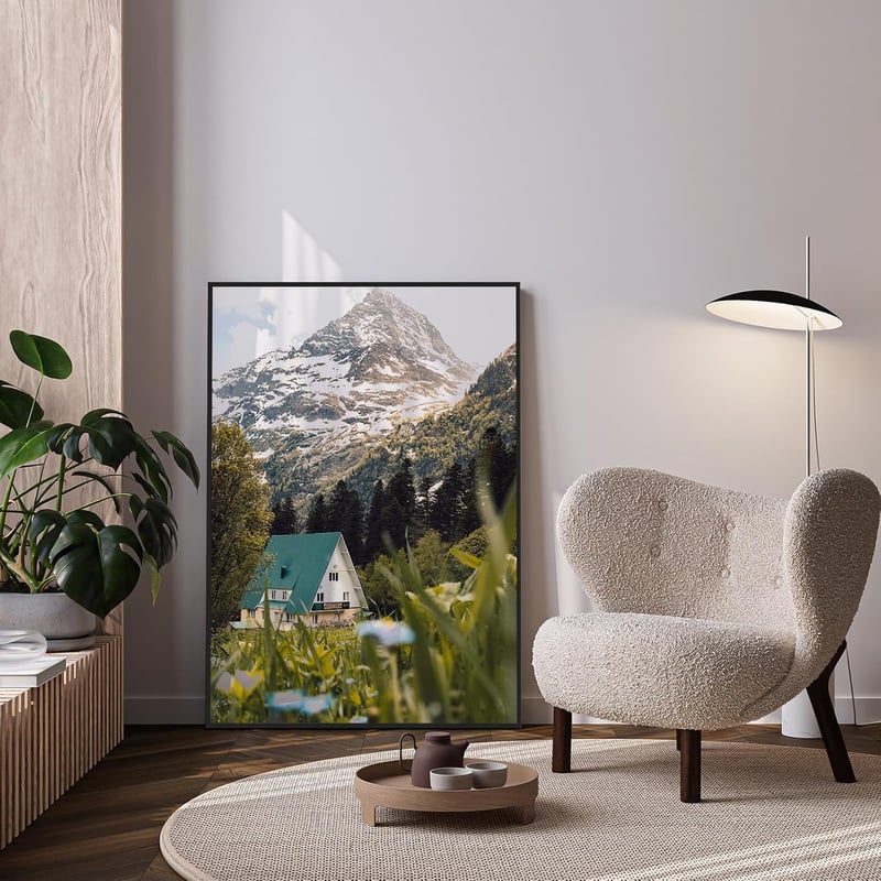 Giftgarden fekete képkeret 70x100 cm alumínium fényképkerethez - 70x100cm, black
