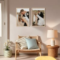 Ramă foto din aluminiu cu aspect de lemn natural Giftgarden A2 42x59,4 cm - Ușor deteriorată (capac spate îndoit, ușor lovită (stare: vezi a 2-a imagine)) 10