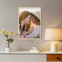 Ramă foto din aluminiu cu aspect de lemn natural Giftgarden A2 42x59,4 cm - Ușor deteriorată (capac spate îndoit, ușor lovită (stare: vezi a 2-a imagine)) 8