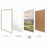 Giftgarden Rám na fotografie z prírodného dreva 70x100 cm, hliníkový nástenný rám na fotky s efektom prírodného dreva 4