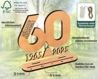 Giftota 18. Születésnapi Ajándék Fa Tábla LED Fényekkel - Személyre Szabható Vendégkönyv 5