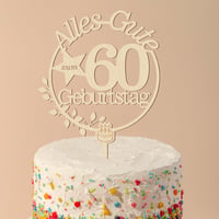 Giftota 90. születésnapi tortadísz LED fényekkel fa 6