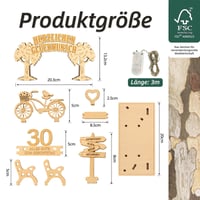 Giftota Originalni poklon u novcu za 30. rođendan za žene i muškarce – Kreativna ideja za poklon za okruglu obljetnicu 3