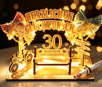 Giftota Originalni poklon u novcu za 30. rođendan za žene i muškarce – Kreativna ideja za poklon za okruglu obljetnicu 1