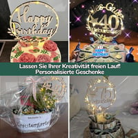 Giftota Fa Keresztelő Tortadísz LED Tündérfényekkel 3
