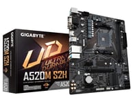 Základná doska Gigabyte A520M S2H AMD AM4 – podpora Ryzen 5000, DDR4 5100 MHz (OC), PCIe 3.0 x4 M.2, USB 3.2 Gen 1, GbE LAN, max. 64 GB RAM 1