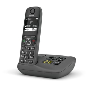 Gigaset A695A bežični DECT telefon s telefonskom sekretaricom, zaslon visokog kontrasta, blokiranje poziva, hands-free, siva