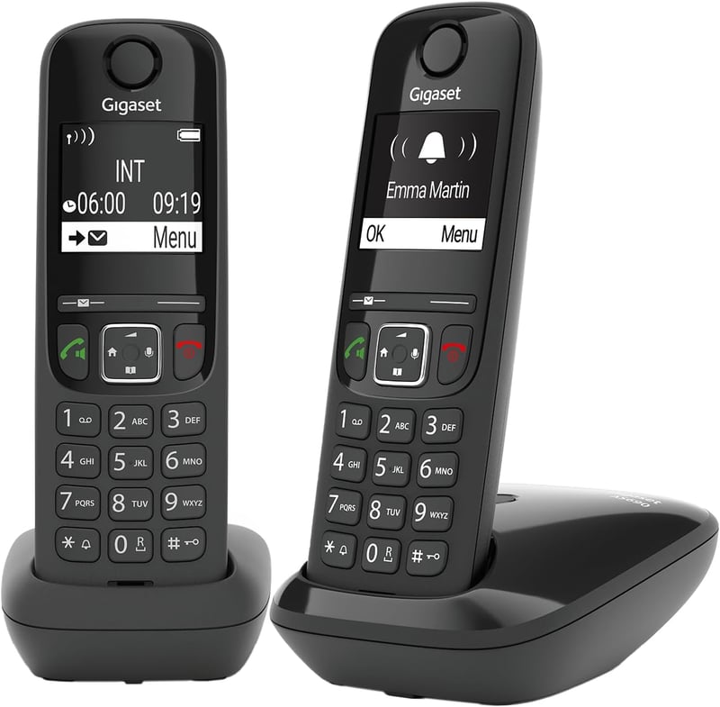 Gigaset AS690 Duo DECT vezetéknélküli telefon 2 kézibeszélővel