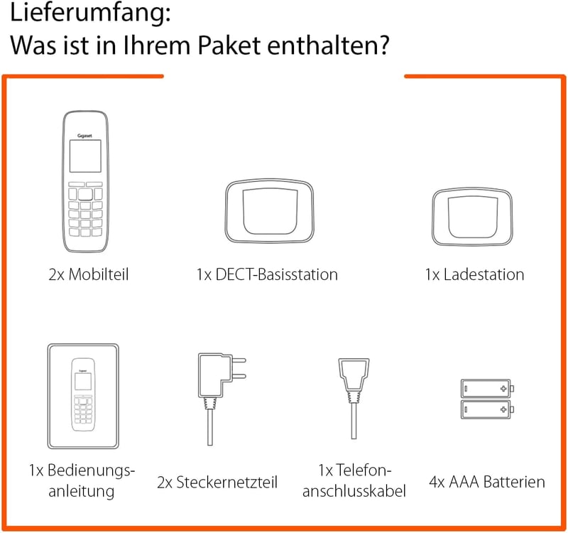 Gigaset AS690 Duo DECT vezetéknélküli telefon 2 kézibeszélővel
