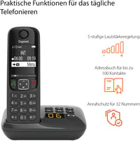 Gigaset AS690A DECT vezeték nélküli telefon nagy kijelzővel és gombokkal 4