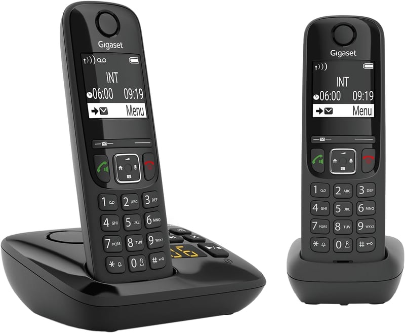 Gigaset AS690A Duo DECT vezeték nélküli telefon 2 kézibeszélővel
