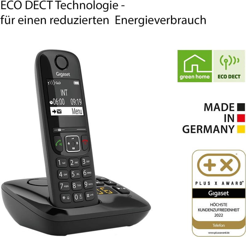 Gigaset AS690A Duo DECT vezeték nélküli telefon 2 kézibeszélővel