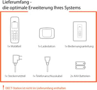 Prídavné slúchadlo Gigaset AS690HX DECT s nabíjacou stanicou – kompatibilné s Fritzbox, hlasitý odposluch, veľký displej, čierne – bez základňovej stanice 6
