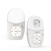 Detská opatrovateľka Gigaset Baby 100 Audio DECT – obojsmerná komunikácia, dosah 300 m, časovač kŕmenia, snímač teploty, nočné svetlo, teplá sivá 1