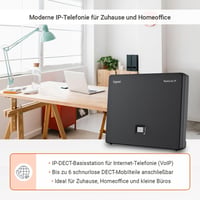 Základňová stanica Gigaset BasicLine IP pre internetovú telefóniu – čierna, VoIP stolová telefónna stanica 2