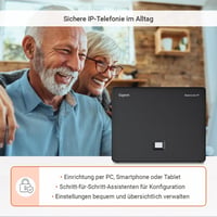 Set telefon wireless Gigaset BasicLine IP + Comfort 500HX, sunet HD, argintiu-negru 7