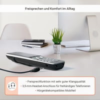 Set telefon wireless Gigaset BasicLine IP + Comfort 500HX, sunet HD, argintiu-negru 6