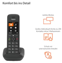 Telefon fără fir DECT Gigaset C575 - Ecran color mare, 200 de contacte, filtrarea apelurilor, negru 4