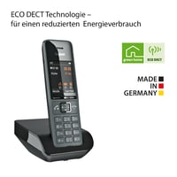Bezdrôtový telefón Gigaset Comfort 520 DECT, titánovo-čierny, telefónny zoznam na 200 kontaktov, hands-free, blokovanie hovorov 5