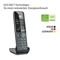 Gigaset Comfort 520HX DECT kézibeszélő töltőállomással - titánfekete 5