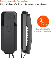Gigaset Desk 200 Vezetékes Telefon Kompakt Tárcsázás Fekete - Black 4
