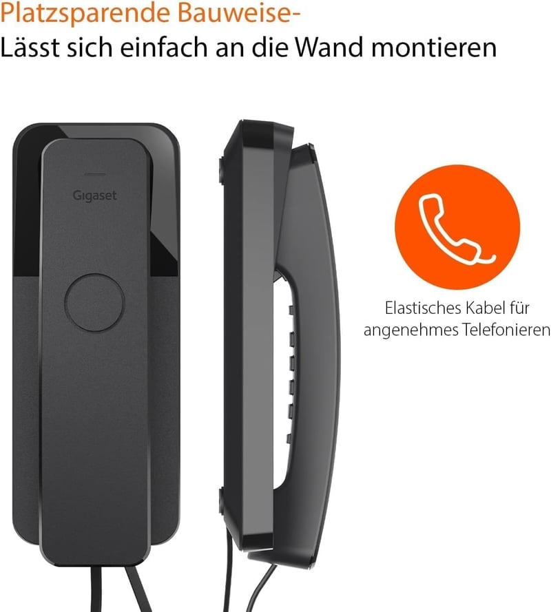 Gigaset Desk 200 Vezetékes Telefon Kompakt Tárcsázás Fekete - Black