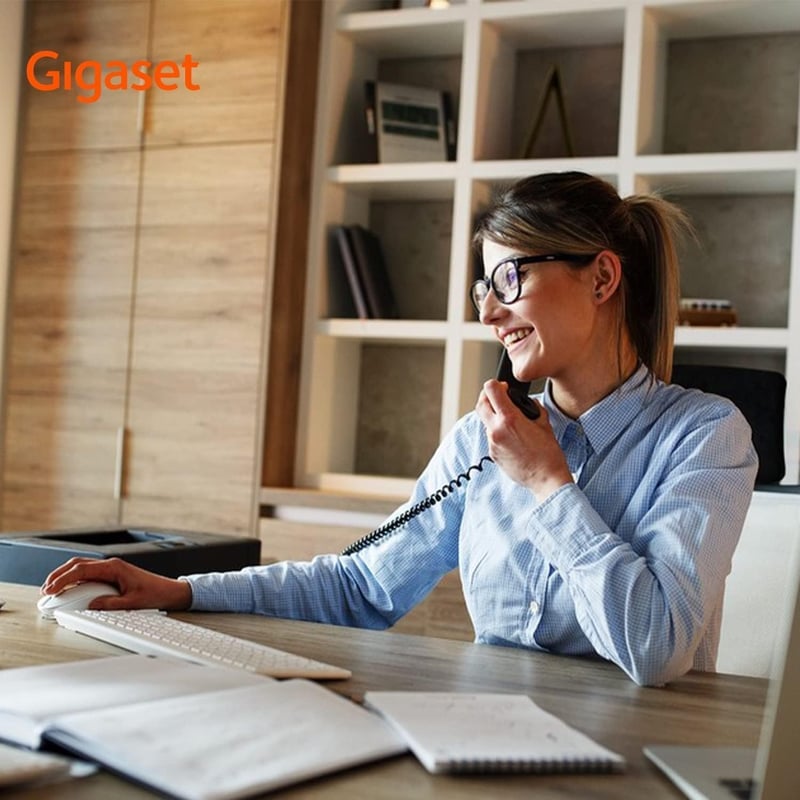 Gigaset Desk 200 Vezetékes Telefon Kompakt Tárcsázás Fekete - Black