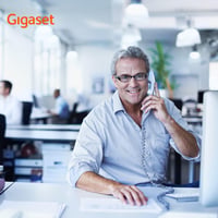 Gigaset DESK 400 vezetékes telefon fehér, hallókészülék kompatibilis 6