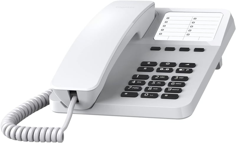 Gigaset DESK 400 vezetékes telefon fehér, hallókészülék kompatibilis