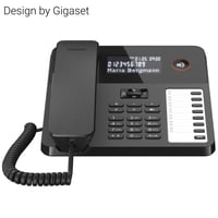 Gigaset Desk 600 káblový telefón – so 7 tlačidlami priamej voľby, veľkým LCD displejom, funkciou handsfree, 5-smerným navigačným tlačidlom – čierny 5