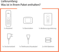 Gigaset E290 vezeték nélküli telefon erősítővel, nagy kijelzővel és gombokkal 6