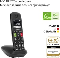 Gigaset E290 vezeték nélküli telefon erősítővel, nagy kijelzővel és gombokkal 5