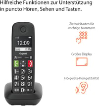 Gigaset E290 vezeték nélküli telefon erősítővel, nagy kijelzővel és gombokkal 4